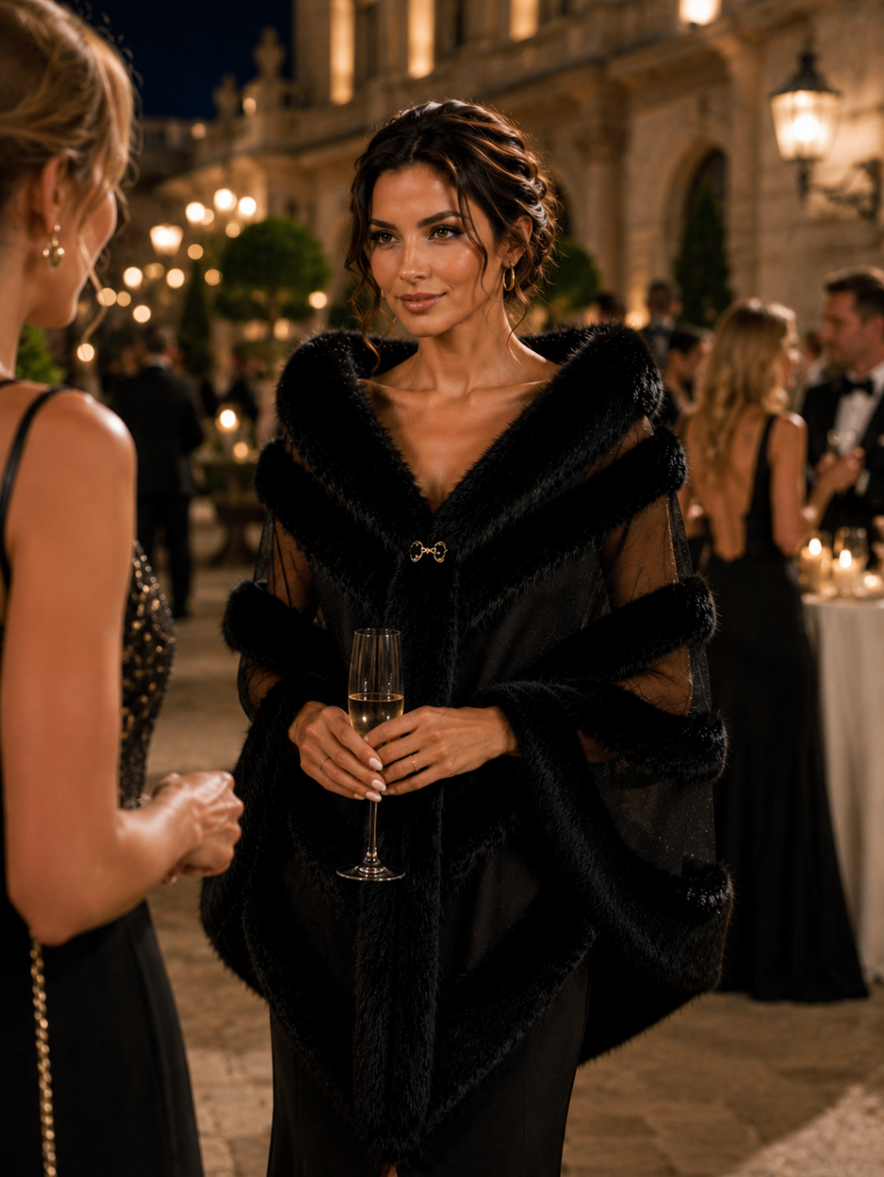 Faux Fur Shawls