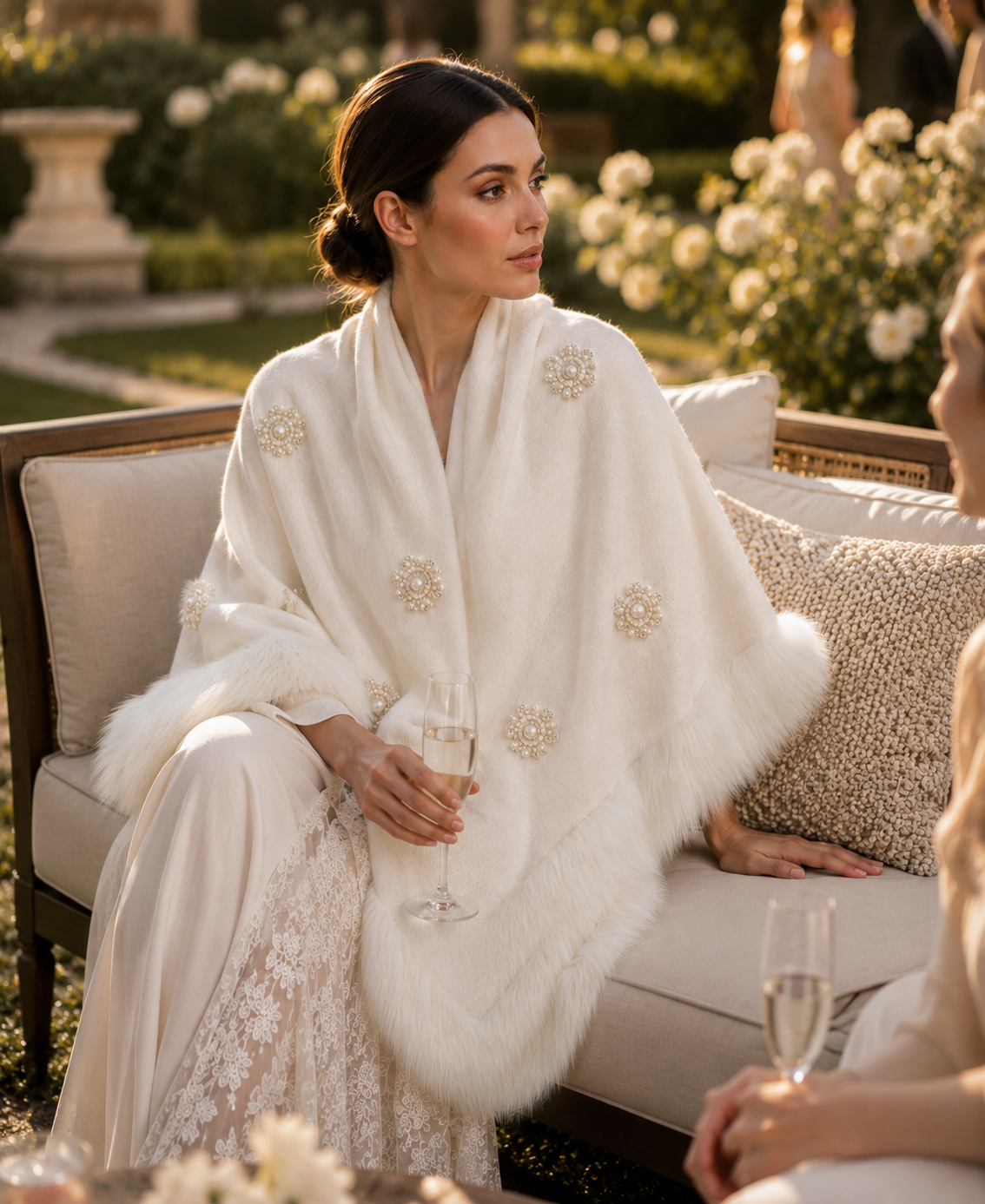 Ivory Bridal Shawl
