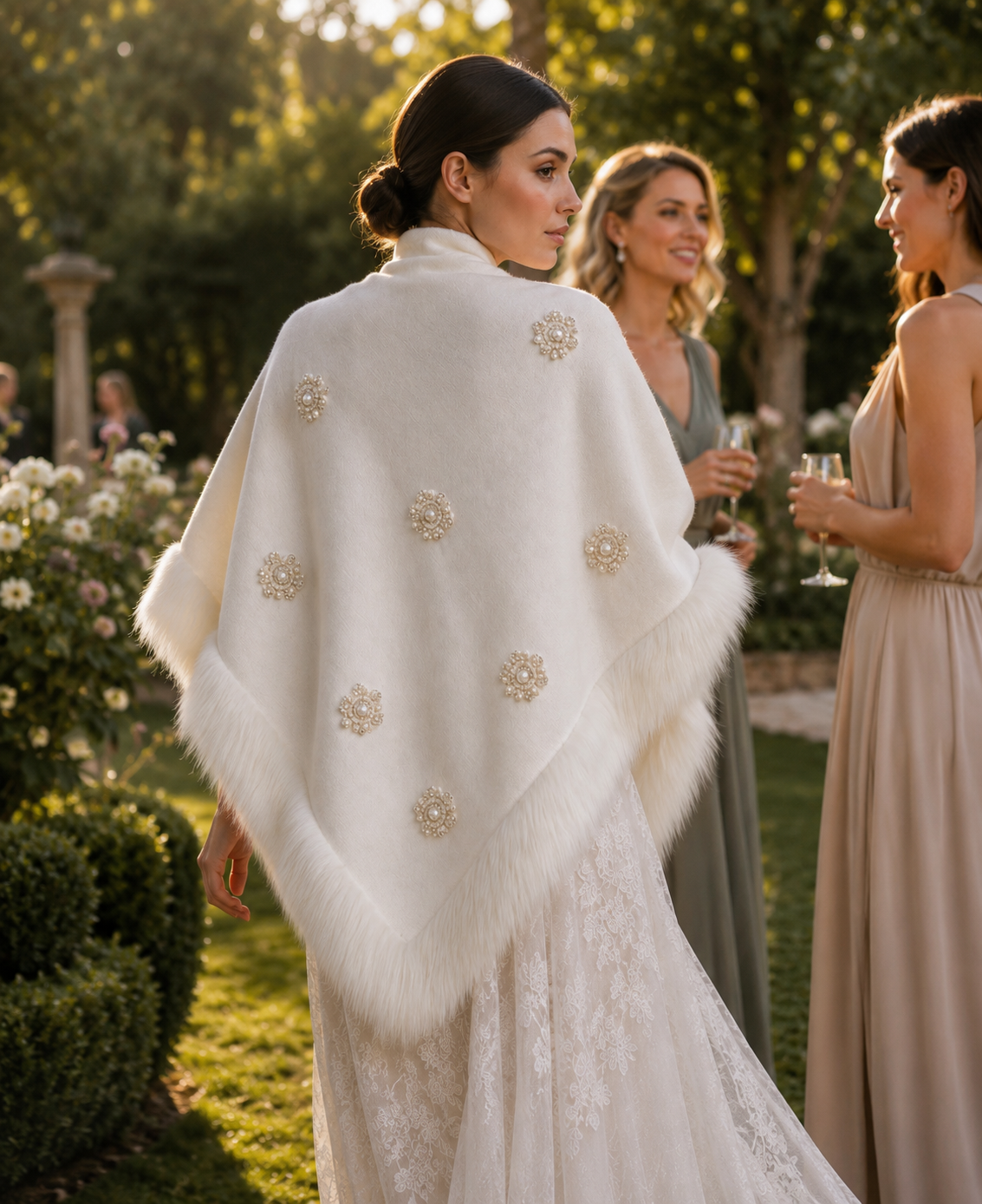 Ivory Bridal Shawl