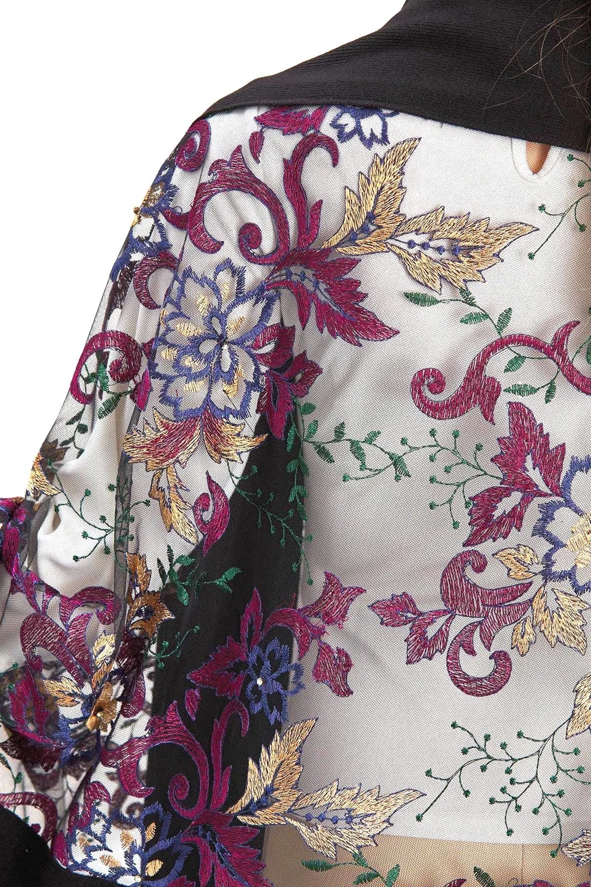 Floral Embroidery Scarf