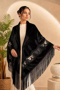 Organza Embroidery Velvet Shawl